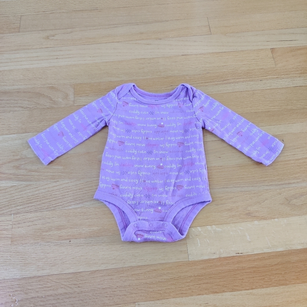 3/$10 Lamaze Purple Organic Cotton Onesie